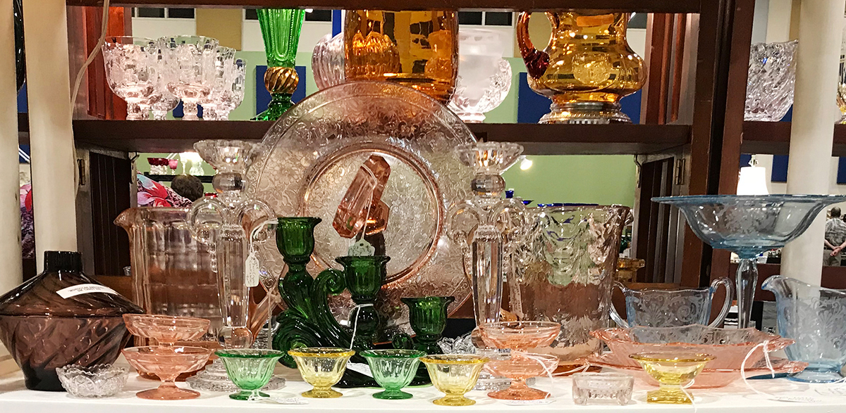 mixed glassware